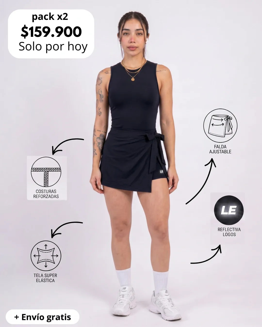 ENTERIZO VESTIDO SIN MANGAS