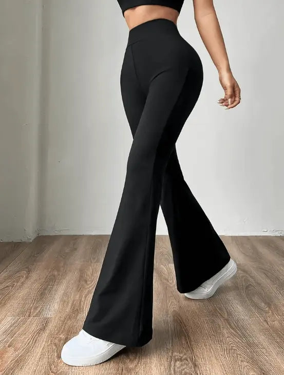 FLARE PANTS WIDE LEG- CINTURA AVISPA