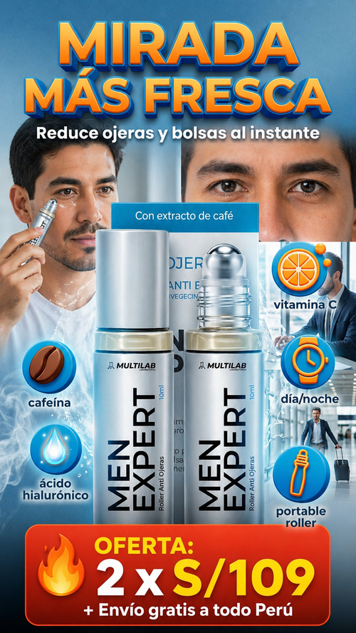 ROLLER MEN EXPERT-Reduce Ojeras y Bolsas al Instante