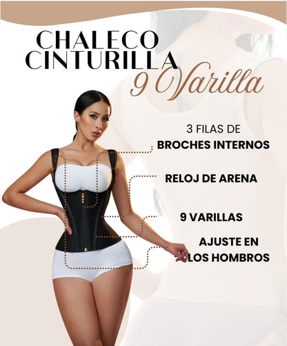 CHALECO CINTURILLA 9 VARILLAS
