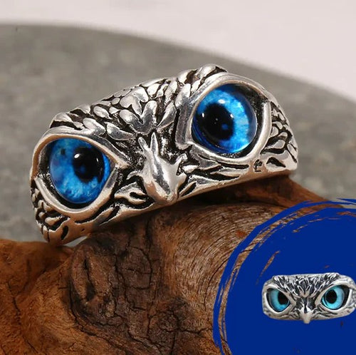 Anillo de Búho para la Buena Suerte y Prosperidad (AJUSTABLE)