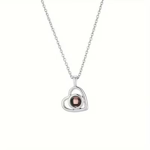 COLLAR CORAZON CON FOTO INTERNA PERSONALIZADA