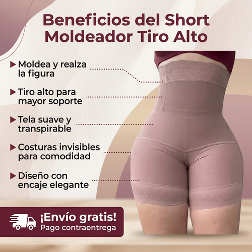 SHORT MOLDEADOR TIRO ALTO ORIGINAL COLOMBIANO 🔥 El secreto de las mujeres colombianas